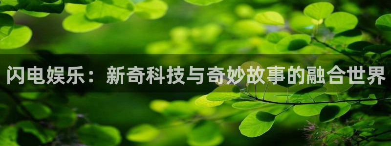 极悦平台注册网站app：闪电娱乐：新奇科技与奇妙故事的融合世界
