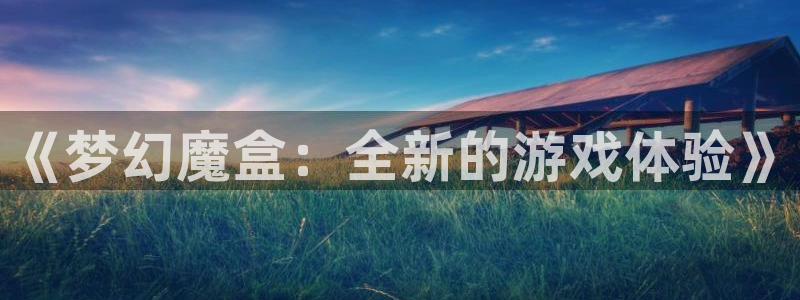 极悦平台2平台：《梦幻魔盒：全新的游戏体验》
