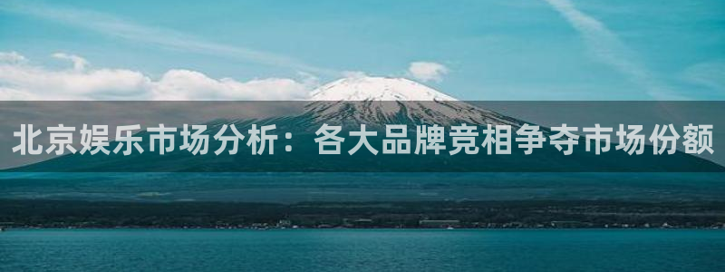 极悦平台注册平台：北京娱乐市场分析：各大品牌竞相争夺市场份额
